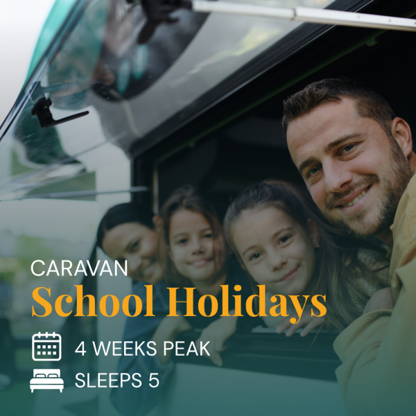 caravan hire family school holidays